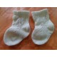 Calcetines recién nacido calado marfil 