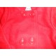 Abrigos infantiles niñas bebés paño rojo.