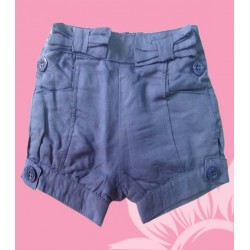Pantalones infantiles niñas bebés azules cortos