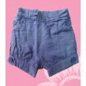 Pantalones infantiles niñas bebés azules cortos