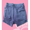 Pantalones infantiles niñas bebés azules cortos