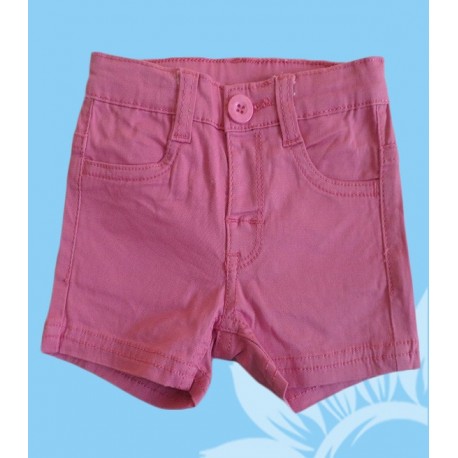 Pantalones infantiles niñas bebés fucsias cortos
