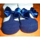 Calcetines bebé imitación zapato azul marino