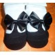 Calcetines bebé imitación zapato negro