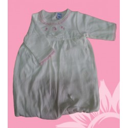 Vestidos infantiles niñas bebés algodón beige manga larga