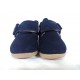 Botas, botines infantiles niñas bebés lazo azules marino