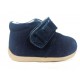 Botas, botines infantiles niñas bebés lazo azules marino