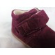 Botas, botines infantiles niñas bebés lazo rojo burdeos