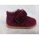 Botas, botines infantiles niñas bebés lazo rojo burdeos