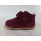 Botas, botines infantiles niñas bebés lazo rojo burdeos