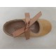Zapatos Merceditas para niñas camel con lazo-Elegantes y cómodos