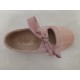 Zapatos Merceditas de niñas Rosas con lazo-Cómodos y elgantes