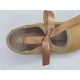 Zapatos Merceditas para niñas camel con lazo-Elegantes y cómodos