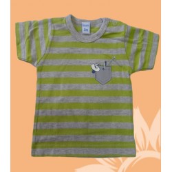 Camisetas de manga corta para bebes y recien nacidos niños a rayas.