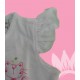 Camisetas infantiles niñas bebés manga corta dancing blancas