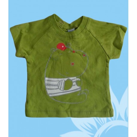 Camisetas bebés y recién nacidos niños hipopótamo manga corta