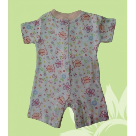 Pijamas cortos bebés y recién nacidas niñas mariposa verano