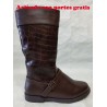Botas infantiles juveniles niñas altas marrón chocolate