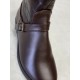 Botas infantiles juveniles niñas altas marrón chocolate