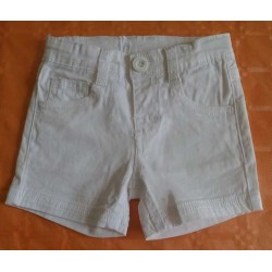 Pantalones infantiles niños bebés blancos cortos