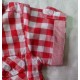 Camisas infantiles niños manga corta cuadros rojas