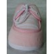 Zapatos primera puesta rosa claro recién nacidas suela blanda