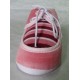 Zapatos primera puesta rosas oscuro recién nacidas suela blanda