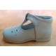 Zapatos pepitos infantiles bebés hebilla beige