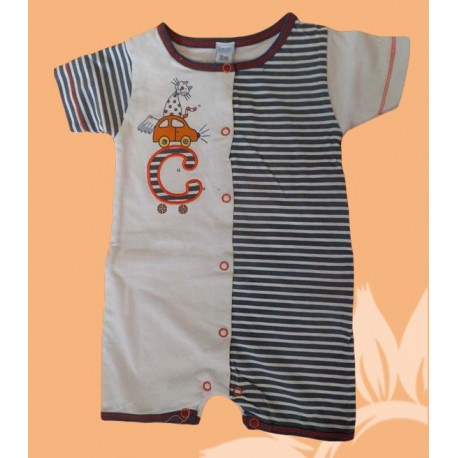 Pijamas para niños bebés de diseño coche-suaves y cómodos