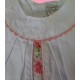 Vestidos infantiles niñas bebés piqué blancos flores