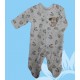 Pijama algodón manga larga bebé y recién nacido niño perrito. Estampado. Invierno.